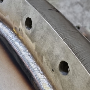10mm 32615 to 316 flange MIG welding 10mm 32615 to 316 flange MIG welding