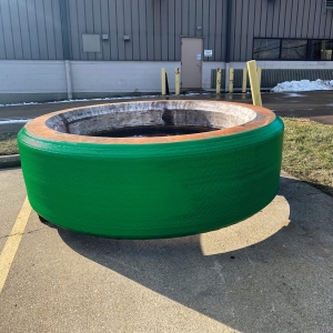 After the ceramic roll has been rebuilt After the ceramic roll has been rebuilt