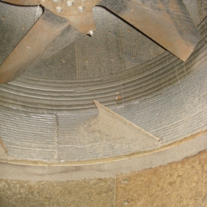 Internal view of primary extractor Internal view of primary extractor