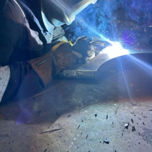 Welding of the new blades