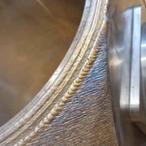 Ball valve cladded with STELLOY 21-LD