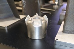 Mining drill head repaired using Wire Laser Metal Deposition